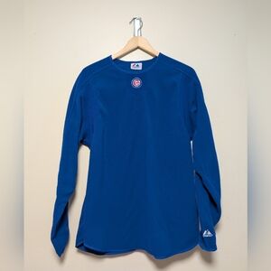Majestic MLB Chicago Cubs Fleece Pullover – Blue – Men’s Size (Estimated L)
